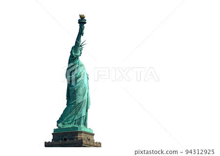 Liberty Statue New york city usa isolated on white Liberty Statue New york city usa isolated on white 94312925