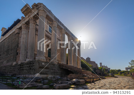 The Temple of Antoninus and Faustina in The Roman Forum. The Temple of Antoninus and Faustina in The Roman Forum. 94313291