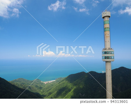Summer Sea of Japan and Sado Island seen from Mt. Yahiko 94313601