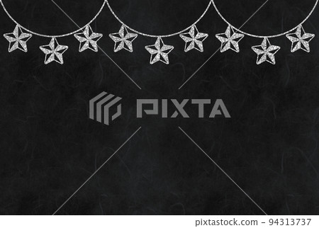Background material glittering star decoration silver black Background material glittering star decoration silver black 94313737