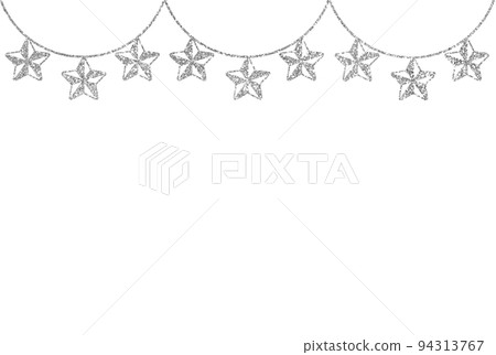 Illustration material star decoration silver Illustration material star decoration silver 94313767