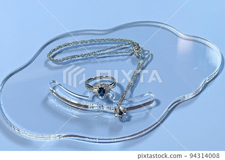 September birthstone sapphire ring and necklace September birthstone sapphire ring and necklace 94314008