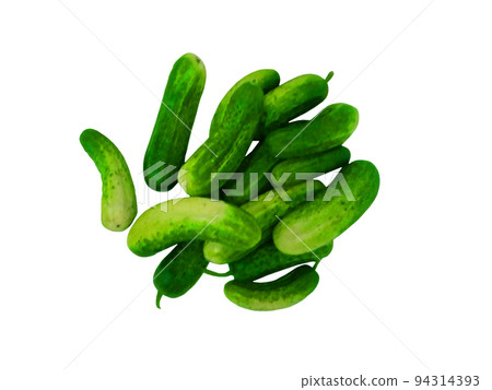 Cucumbers on a white background 94314393