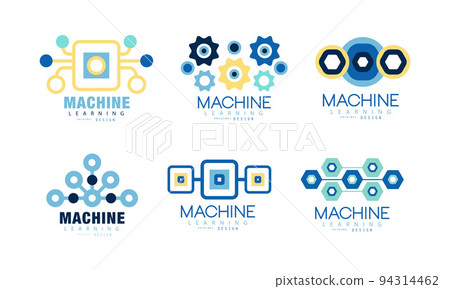 Machine Learning System Original Design with Neuron Scheme Vector Set 94314462