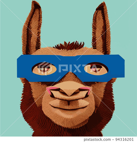 Cheerful llama with glasses pastel background pop geometric art. Humorous postcard, t-shirt composition, hand drawn style print. polygon vector illustration. Funny poster. Portrait llama Cheerful llama with glasses pastel background pop geometric art. Humorous postcard, t-shirt composition, hand drawn style print. polygon vector illustration. Funny poster. Portrait llama 94316201