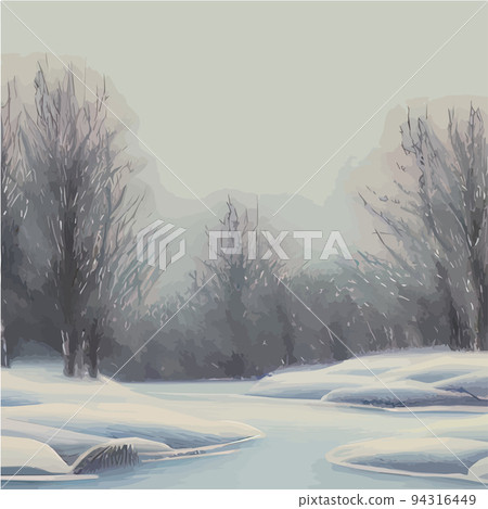 christmas holiday seamless horizontal background, winter landscape, green firs blue sky with white snow. falling snow, snowflakes winter new year holidays. Festive winter landscape. Christmas vector christmas holiday seamless horizontal background, winter landscape, green firs blue sky with white snow. falling snow, snowflakes winter new year holidays. Festive winter landscape. Christmas vector 94316449