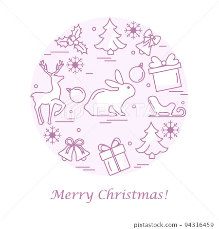 New year 2023 Merry Christmas Holiday Gift Festive 94316459