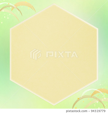 Green Japanese background - Stock Illustration [94319779] - PIXTA