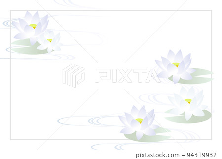 普通版荷花流水明信片橫排線 普通版荷花流水明信片橫排線 94319932