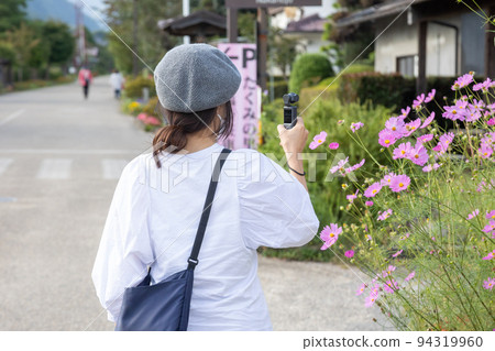 People traveling through Takumi no Sato in early autumn, Minakami Town, Gunma Prefecture People traveling through Takumi no Sato in early autumn, Minakami Town, Gunma Prefecture 94319960
