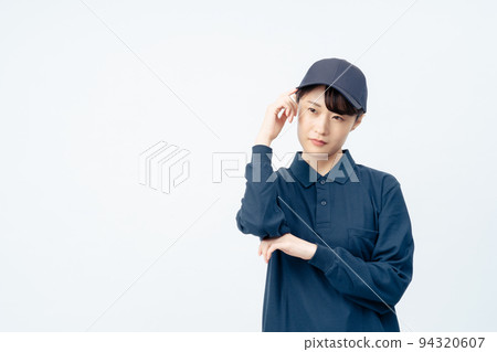 Delivery woman (white back, trouble) Delivery woman (white back, trouble) 94320607