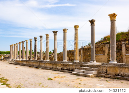Columned west street in Perge Ancient City Columned west street in Perge Ancient City 94321552