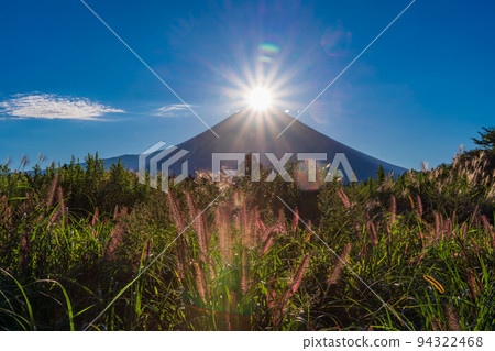 （靜岡縣）朝霧高原井之頭的力量和鑽石富士 94322468