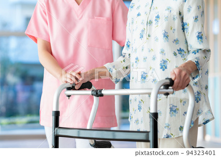 Care senior woman hospital helper carer 94323401