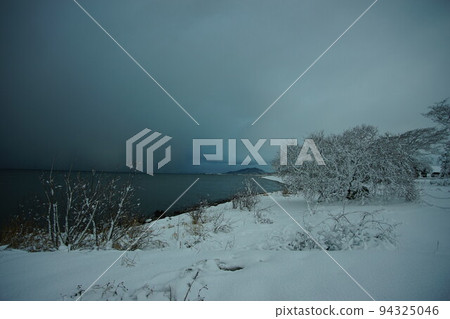 下雪的早晨琵琶湖 下雪的早晨琵琶湖 94325046