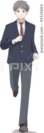 男學生跑步初中生高中生西裝外套套裝前鋒挑戰前鋒 94326664