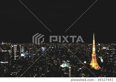 Night view with Tokyo Tower 94327441