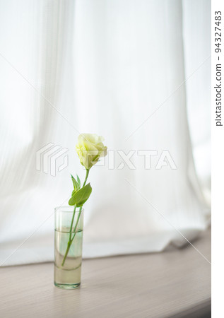 Flowers by the window ~White Lisianthus~Curtain Flowers by the window ~White Lisianthus~Curtain 94327483