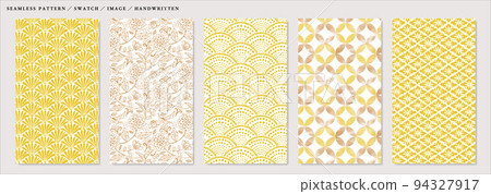 Japanese pattern handwriting pattern image swatch 94327917