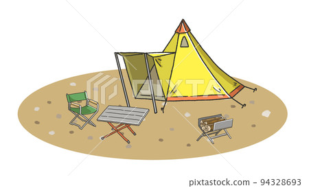 露營地的插圖 94328693