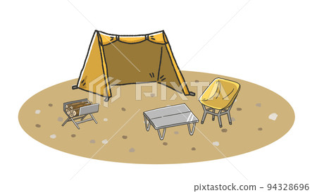 露營地的插圖 露營地的插圖 94328696