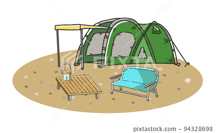 露營地的插圖 露營地的插圖 94328698