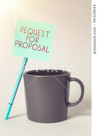 Conceptual caption Back Up. Business concept document contains bidding process by agency or company 94329044