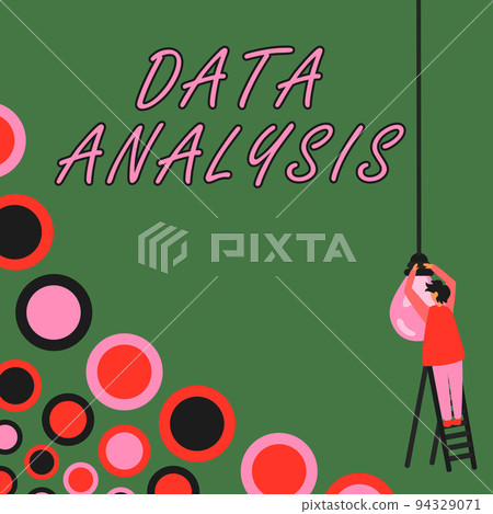 Text caption presenting Data Analysis. Word Written on Translate numbers to Analytical Conclusion Forecasting 94329071