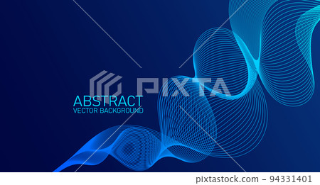 Abstract wave element for design. Stylized line art background. Digital frequency track equalizer. Abstract colorful lines vector background Abstract wave element for design. Stylized line art background. Digital frequency track equalizer. Abstract colorful lines vector background 94331401