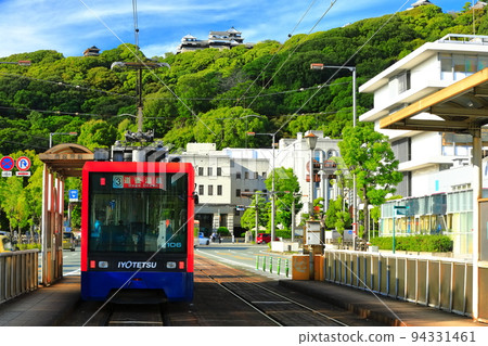 [Ehime Prefecture] Iyotetsu Train, Matsuyama Castle and Ehime Prefectural Office 94331461