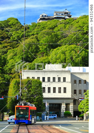 [Ehime Prefecture] Iyotetsu Train, Matsuyama Castle and Ehime Prefectural Office 94331466