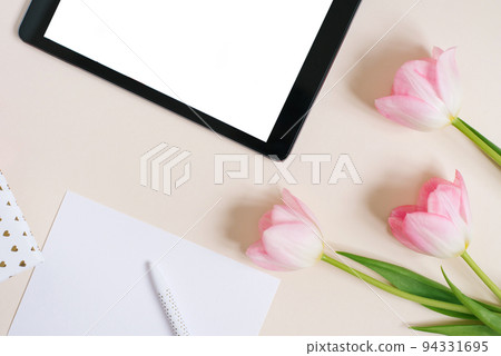 Flat flat top view mock up Flat flat top view mock up 94331695