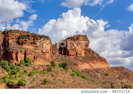 Mountain landscape with canyon, Ethiopia 94331719