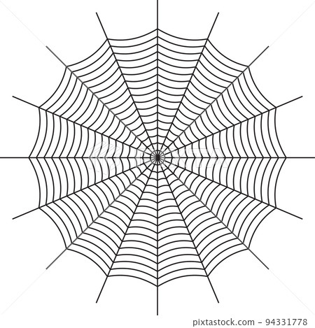 Spider cobweb. Halloween design element. Flat vector 94331778
