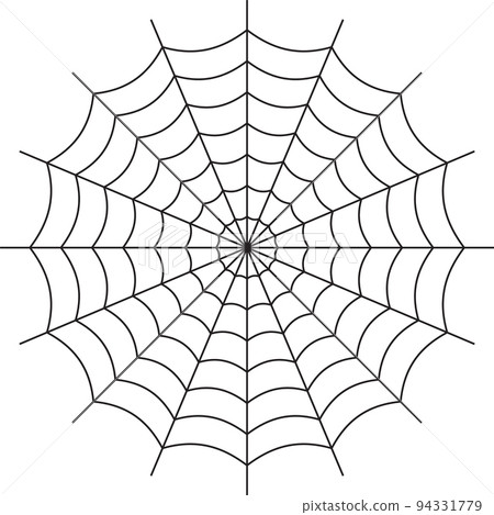 Spider cobweb. Halloween design element. Flat vector 94331779