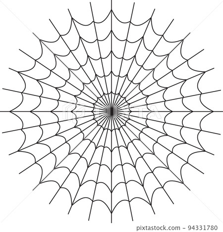 Spider cobweb. Halloween design element. Flat vector 94331780