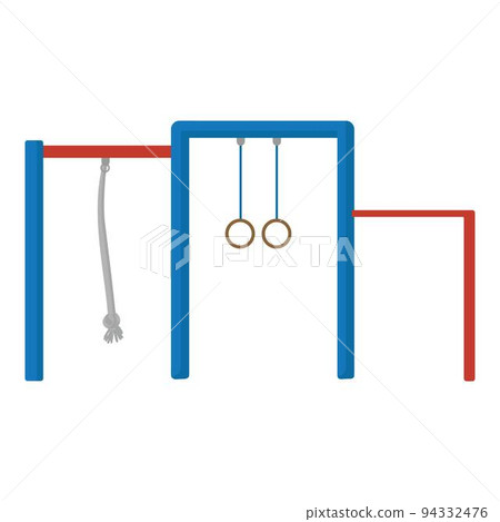 Sport outdoor equipment icon cartoon vector. School game. Bench tree 94332476