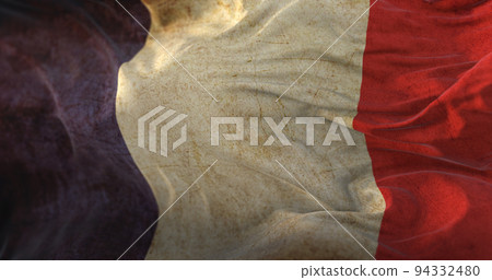 Old flag of France waving Old flag of France waving 94332480