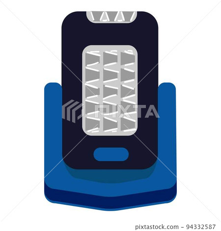 Led flashlight icon cartoon vector. Light lamp. Electric battery Led flashlight icon cartoon vector. Light lamp. Electric battery 94332587