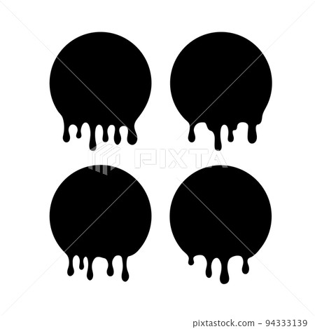 hanging circle graphic 94333139