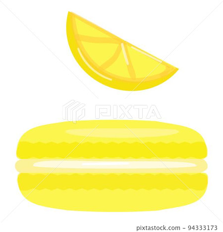 Lemon macaroon icon cartoon vector. French cookie. Sweet macaron Lemon macaroon icon cartoon vector. French cookie. Sweet macaron 94333173