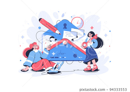 Girls protect mail address, security, on time 94333553