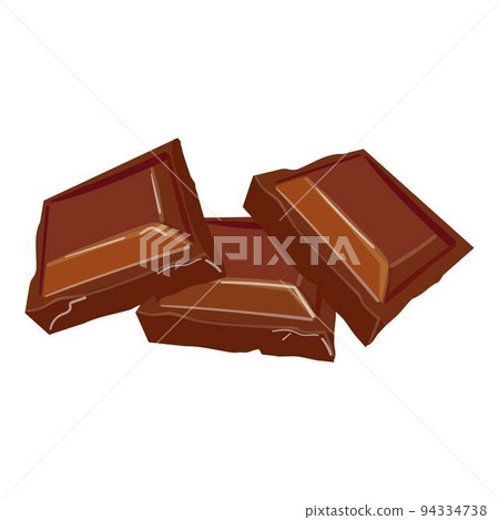 Chocolate square icon cartoon vector. Plant tree. Cacao bean 94334738