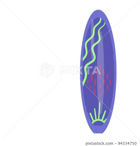 Wave surfboard icon cartoon vector. Surf board. Summer wood Wave surfboard icon cartoon vector. Surf board. Summer wood 94334750