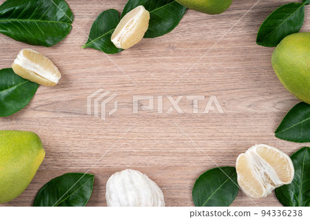 柚子 中秋節 木頭 背景 pomelo Mid-Autumn Festival ユズ ゆず 94336238