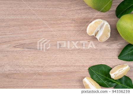 柚子 中秋節 木頭 背景 pomelo Mid-Autumn Festival ユズ ゆず 94336239