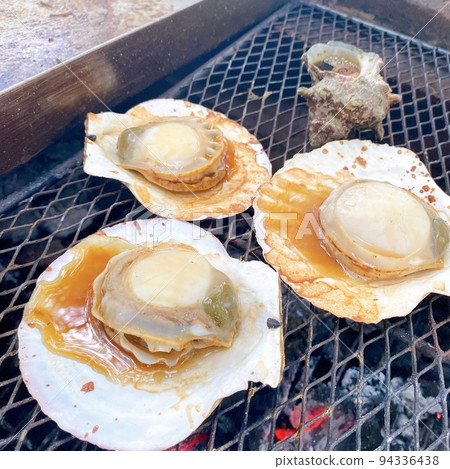 夏季燒烤的烤海鮮 94336438