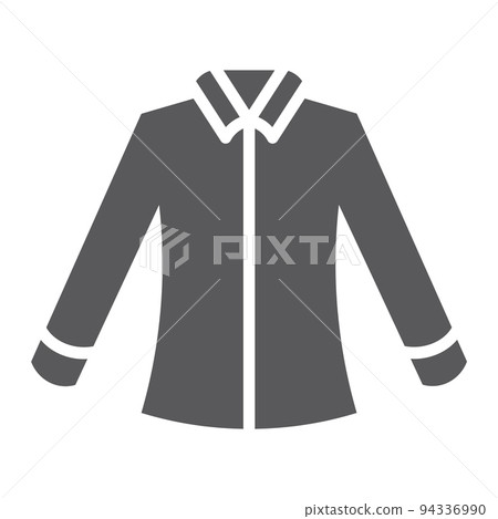 Shirt glyph icon, clothing and formal, blouse sign, vector graphics, a solid pattern on a white background, eps 10. Shirt glyph icon, clothing and formal, blouse sign, vector graphics, a solid pattern on a white background, eps 10. 94336990