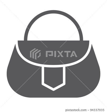 Handbag glyph icon, fashion and female, bag sign, vector graphics, a solid pattern on a white background, eps 10. Handbag glyph icon, fashion and female, bag sign, vector graphics, a solid pattern on a white background, eps 10. 94337035