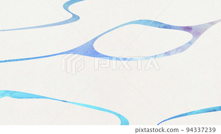 變化的水紋，日本現代，水的意象，水彩顏料 94337239